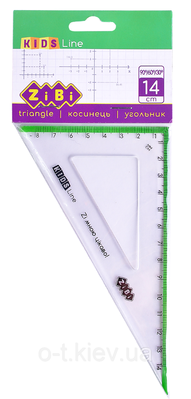 Косинець 140 мм, 90°/60°, Buromax ZIBI, фото 1