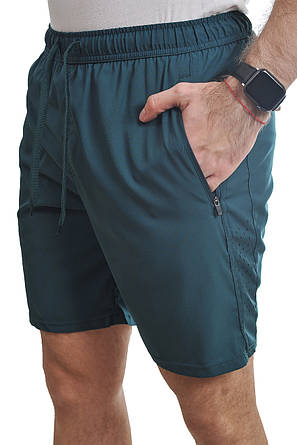 Шорти чоловічі плащівка Bihor 25-C-500 темно-зелені, фото 1