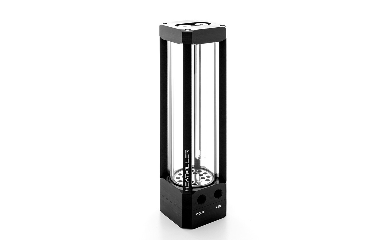 Watercool HEATKILLER Tube 200 D5 MP – резервуар з помпою D5, 200 мм боросилікатне скло