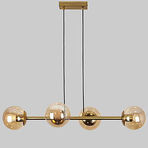 Підвісна сучасна люстра "Modern Luxe " (52-9909-4 BRZ+BR), фото 1