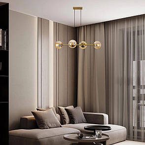 Підвісна сучасна люстра "Modern Luxe " (52-9909-4 BRZ+BR), фото 3