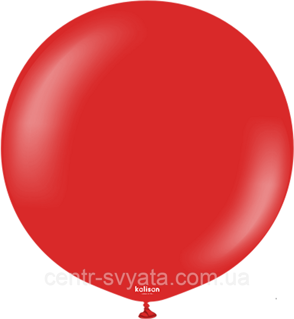 Латексна кулька Kalisan 36"(90 см) Standard  Red | Пастель червоний