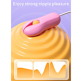 Затискачі для грудей та сосків, Силіконові кліпси з вібрацією, Прищіпки на соски з пультом, Інтимні іграшки, фото 9