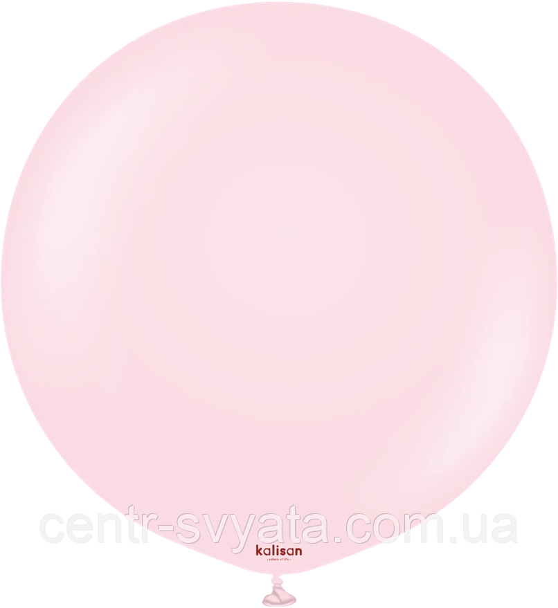 Латексна кулька Kalisan 24"(60 см) Standard Light Pink | Пастель світло-рожевий