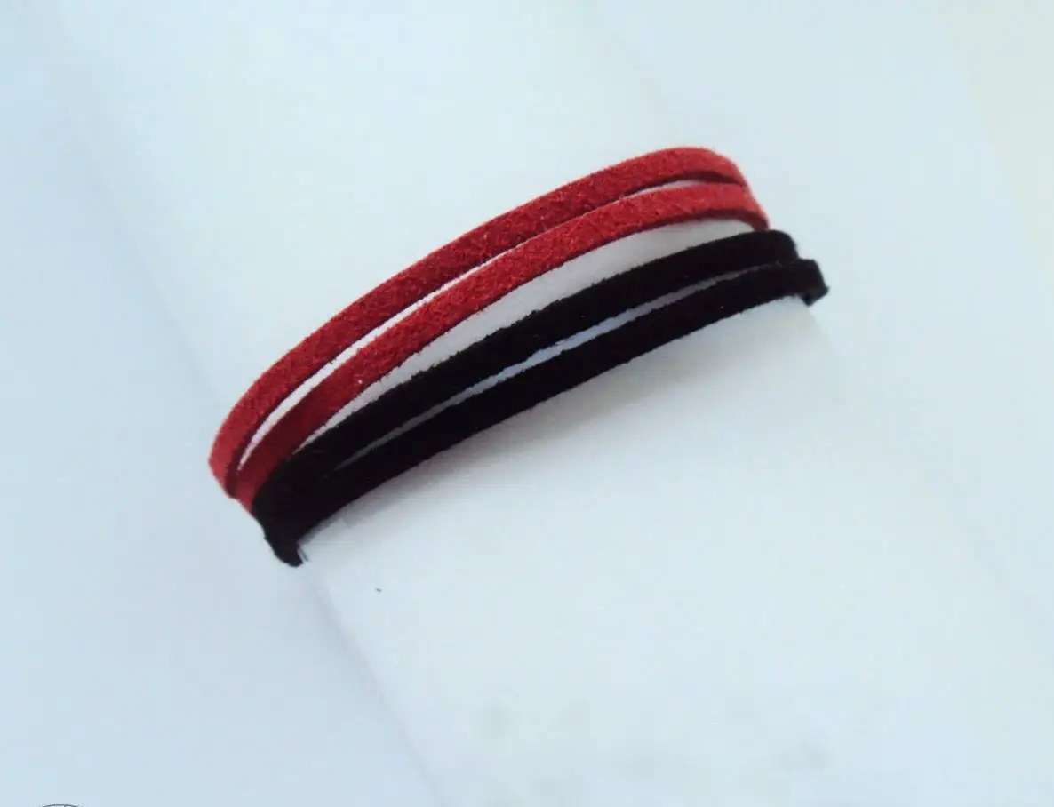 Браслет в патріотичному червоно-чорному кольорах прапору ОУН-УПА Україна, фото 1