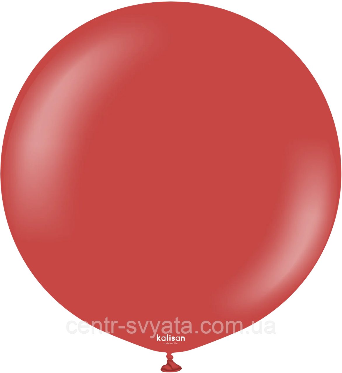 Латексна кулька Kalisan 36"(90 см) Standard Deep Red | Пастель глибокий червоний