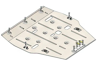 Захист двигуна Geely Monjaro (з 2022---) Кольчуга