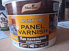 Лак панельний акриловий Maxima шовковисто-матовий 3л декоративний для внутрішніх робіт, фото 2