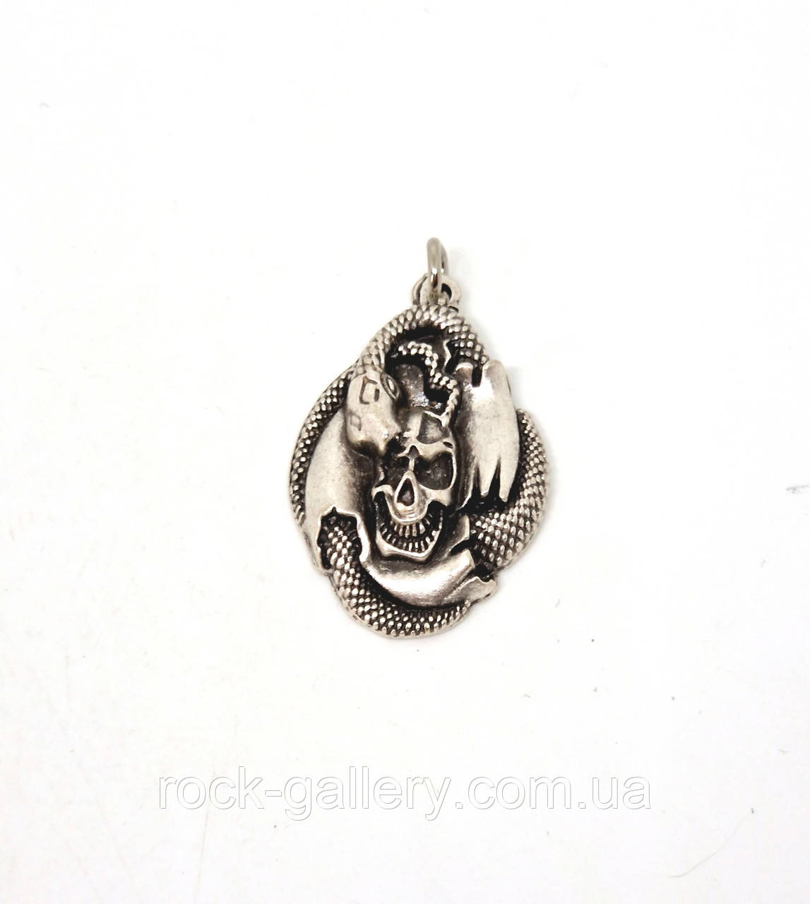 Кулон "Череп зо змеей ", фото 1