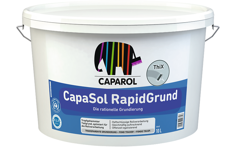 Ґрунтовка Caparol CapaSol RapidGrund, 10 л, акрилова, для фасаду та інтер'єру, універсальна, фото 1
