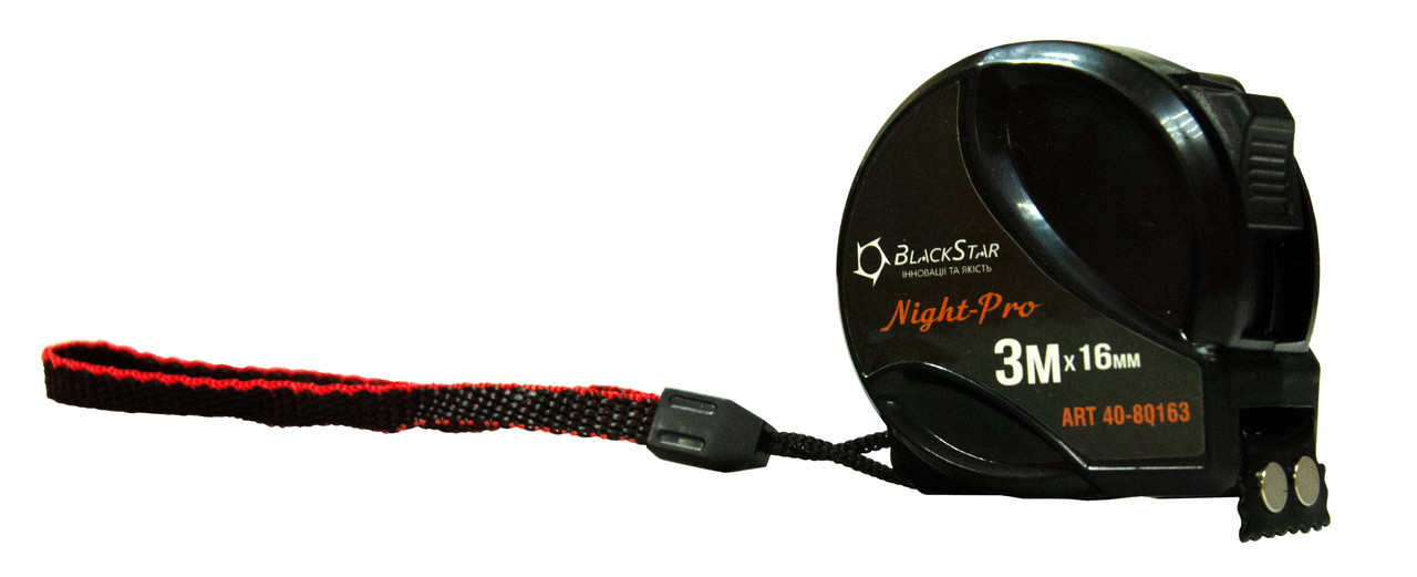 40-80163 Рулетка BlackStar Night-PRO 3m * 16mm (120/12шт)