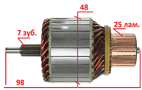Ротор стартера CHRYSLER 300C GRAND VOYAGER C1 C3 C4 C-ELYSEE DS3 DODGE AVENGER Challenger CHARGER DURANGO