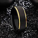 Чорне кільце з карбід вольфраму 8мм (р17.3 18.2 20 21.5), фото 3