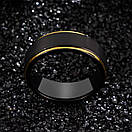 Чорне кільце з карбід вольфраму 8мм (р17.3 18.2 20 21.5), фото 4