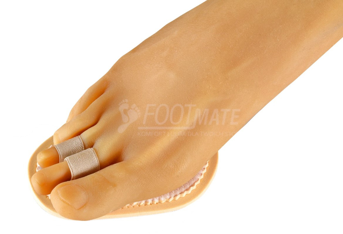 Підкладка ортопедична із стрічкою для фіксації двох пальців Footmate K042, фото 1