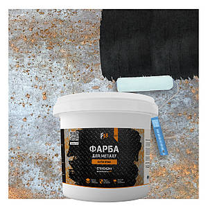 Епоксидна фарба для металу, антиіржа 4.5кг RAL 9011 чорний