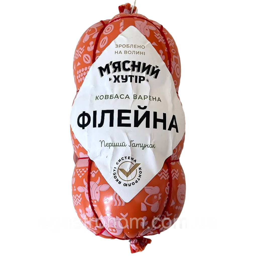 Ковбаса варена філейна М'ясний хутір 500g (Код: 00-00017883), фото 1