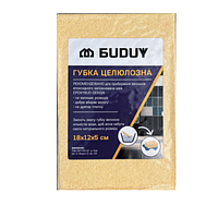 Губка целюлозна для очищення швів від фуги Buduy185x110x55 мм