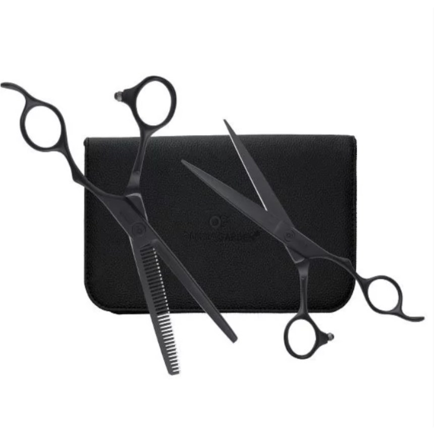 Набір ножиць в чохлі Olivia Garden SilkCut Pro Matt Black (SH-SPST2-MBR65)