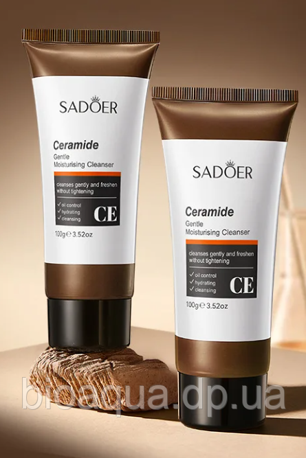 Пінка для вмивання з керамідами Sadoer Ceramide Face Cleanser, 100g