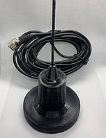 Автомобільна антена VHF на магнітній основі 90 мм. Корпус-метал в чохлі