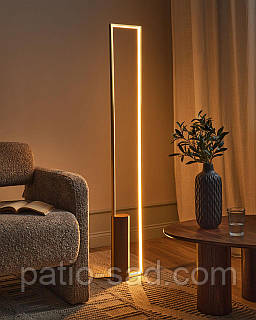 Підлогова лампа LED PATRICIO Метал, золотий колір