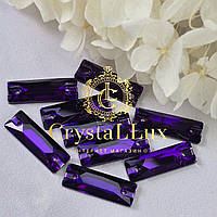 Стразы пришивные Багет 7*21мм. Purple velvet премиум