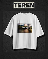 Футболка Oversize із авторським принтом | DTF - друк