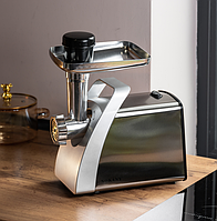 М'ясорубка електрична SOKANY SK-06001 сталь з насадками та решітками 2400 Вт, електром'ясорубка