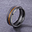 Чорне кільце з карбід вольфраму 8мм (р 18 19), фото 3
