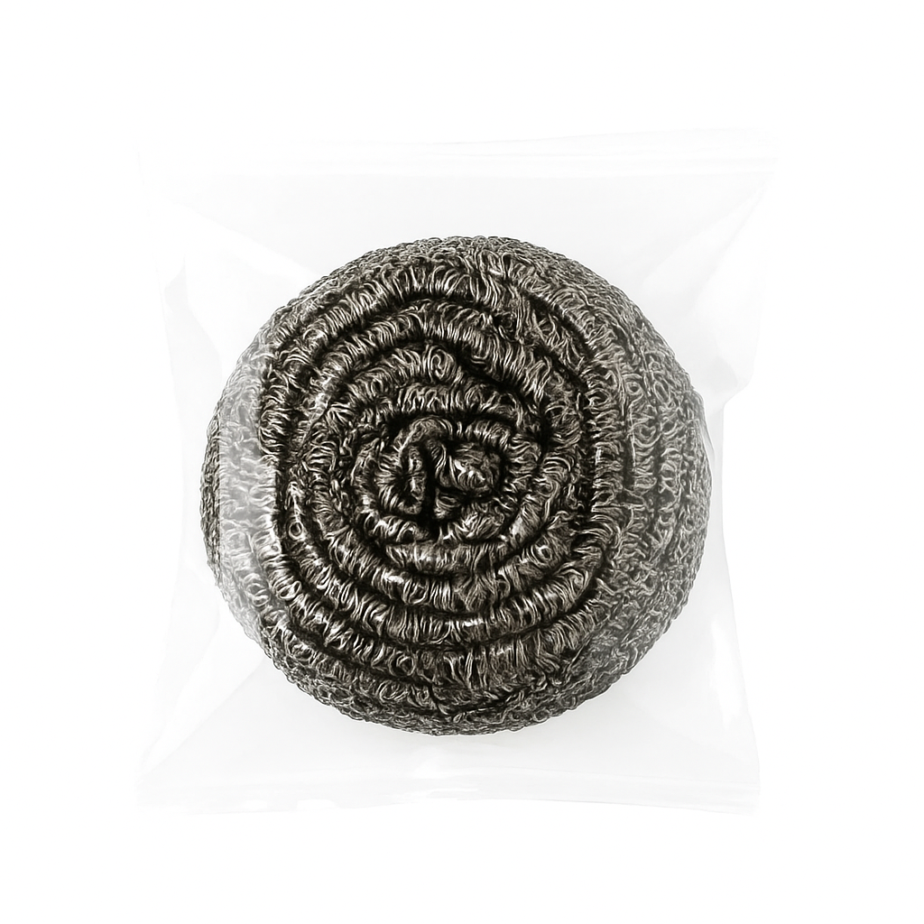 Шкребок для миття посуду нержавіючий 18г (1шт.), 100уп./ящ.