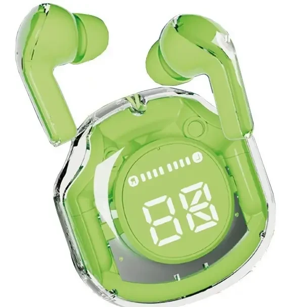 Навушники бездротові Bluetooth Ultrapods Pro 9523, зелені, фото 1