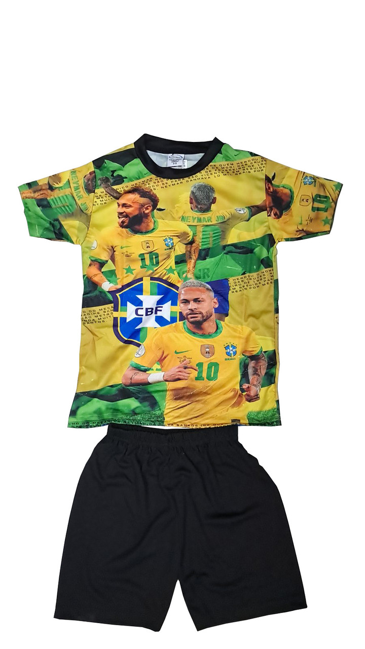 Форма футбольна дитяча BRASIL CBF NEYMAR JR 10  вік  5-6 років, фото 1