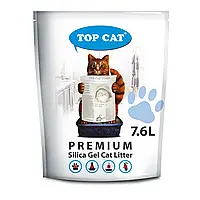 Силікагелевий наповнювач Топ Кет TOP CAT Premium 7.6 л для котячого туалету