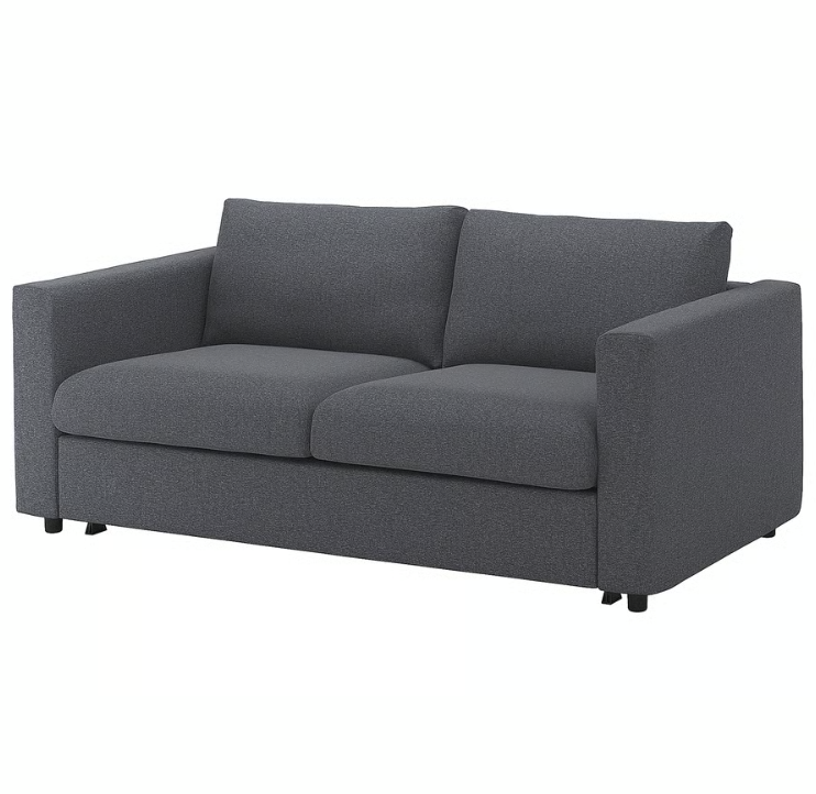 Диван 2-місний розкладний IKEA VIMLE Сірий Gunnared Ширина - 190 см 095.452.71