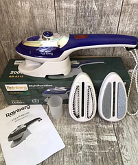 Ручний відпарювач Rainberg RB-6315 для одягу, 2000 Вт, з 2 насадками