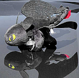 Плюшева іграшка беззубик Іграшка Дракон Беззубик для автомобільної машинки М'яка іграшка, як приборкати драконо, фото 2