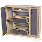 Тумба для взуття ТО-143 обувниця в передпокій полиця етажерка тумбочка