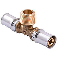 Трійник із зовнішньою різьбою прес APE ITALY AP 133 16х1/2″х16