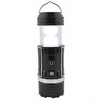 Фонарик для кемпінгу світлодіодний з сонячною панеллю та зарядкою пристроїв HB-9699