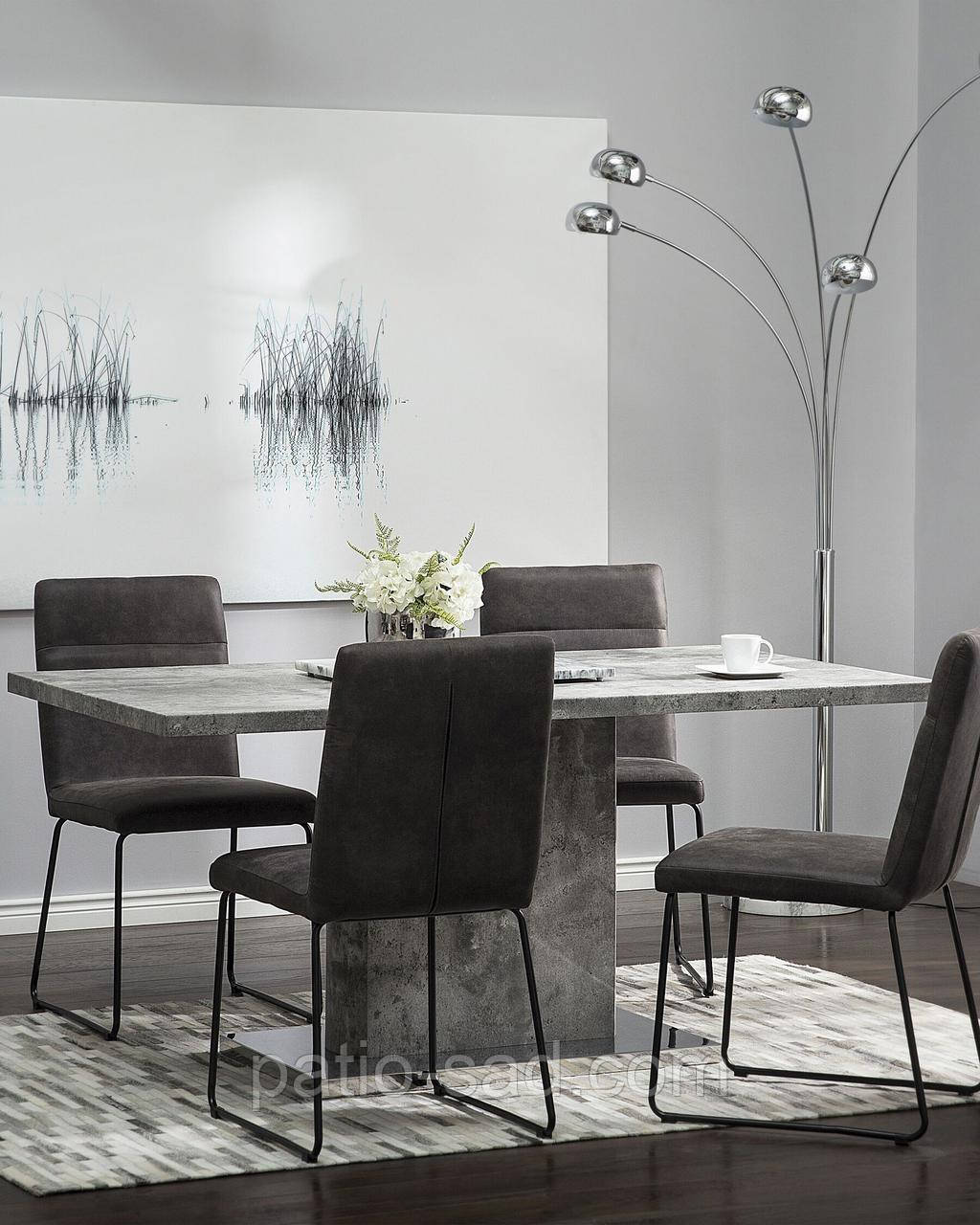 Ретро - торшер FLINDERS Регульована Металева Срібна, фото 1