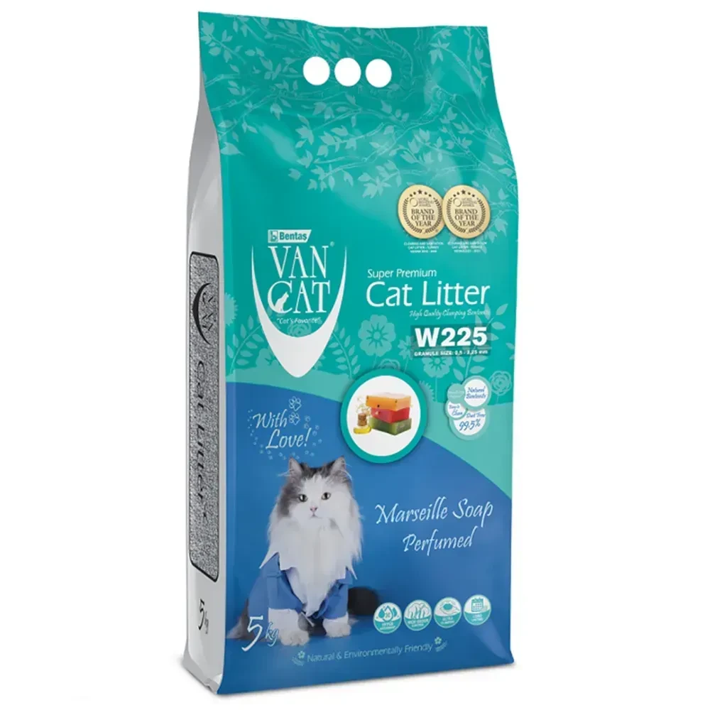 Van Cat аромат Марсельське мило наповнювач бентонітовий 5 кг
