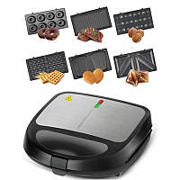 Сендвічниця 6в1 мультимейкер R-541 850Вт нержавіюча сталь гриль