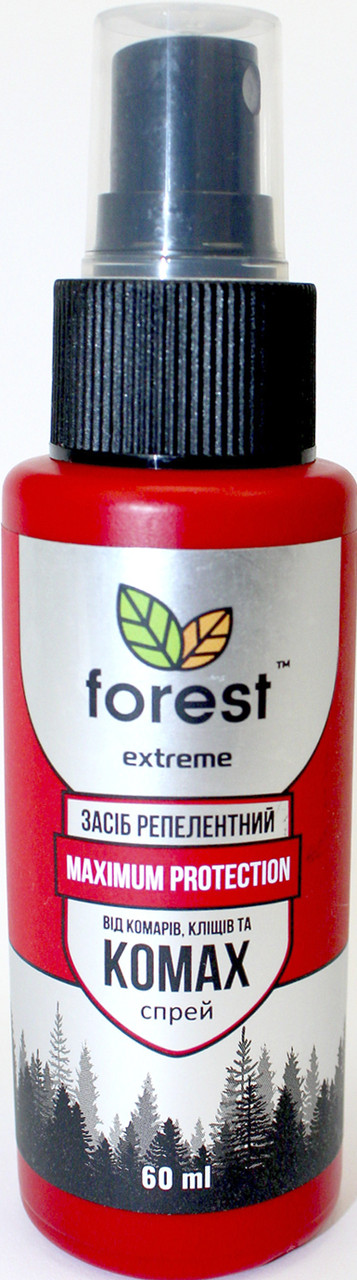 Спрей-репелент "Forest Extreme" від усіх літаючих та повзаючих комах 60мл №5279, фото 1
