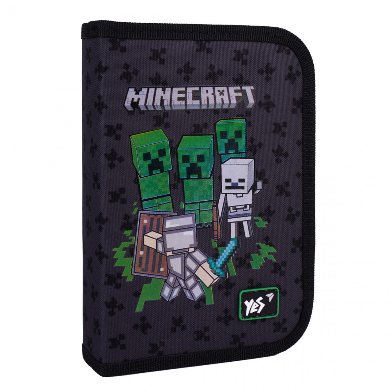Пенал твердий YES одинарний з клапаном HP-03 Minecraft Team