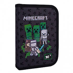Пенал твердий YES одинарний з клапаном HP-03 Minecraft Team