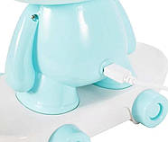 Нічник дитячий Зайченя в окулярах на скейті 66003 h — 28 см (від гумки, лампа економ), фото 3