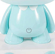 Нічник дитячий Зайченя в окулярах на скейті 66003 h — 28 см (від гумки, лампа економ), фото 5