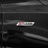 Емблема напис STLine для Ford хром 84х16 мм метал (на скотчі), фото 2