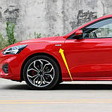 Емблема напис STLine для Ford червона 84х16 мм метал (на скотчі), фото 2